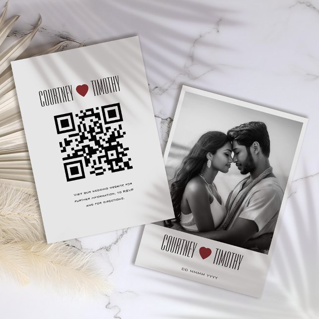 Minimalist Heart Wedding Enclosure Card (Creator Uploaded)