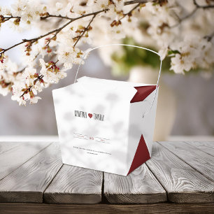 Minimalist Heart Wedding Favour Box