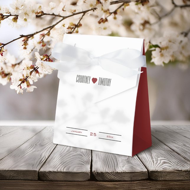 Minimalist Heart Wedding Favour Box (Creator Uploaded)