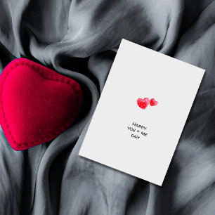 Minimalist Heart You & Me Valentine's Day Special  Holiday Card