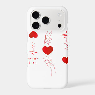 Minimalist Heartbeat and Hands Love Mug – Romantic