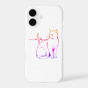 Minimalist Heartbeat Cat