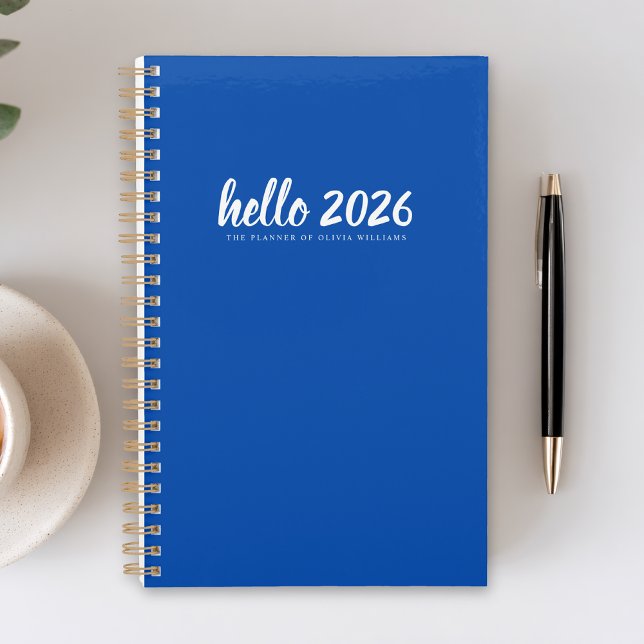 Minimalist Hello 2026 Blue Planner (Creator Uploaded)