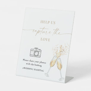 Minimalist Help Us Capture The Love Sign