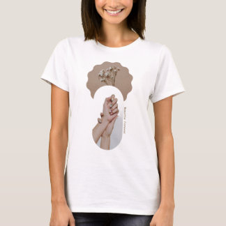 Minimalist Holding Hands Aesthetic T-Shirt | Boho