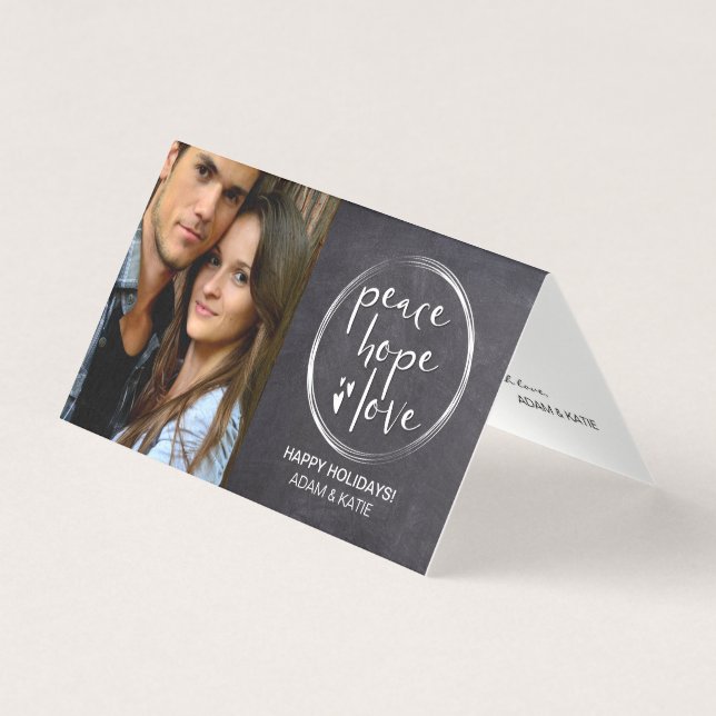 MINIMALIST | HOLIDAY | PEACE HOPE LOVE | PHOTO (Front)