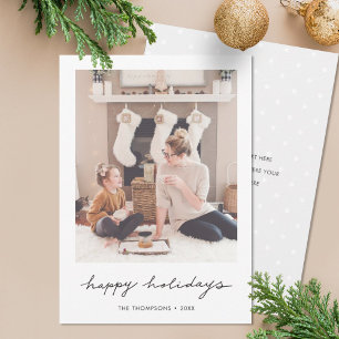 Minimalist Holiday Photo Card