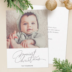 Minimalist Holiday Photo Card