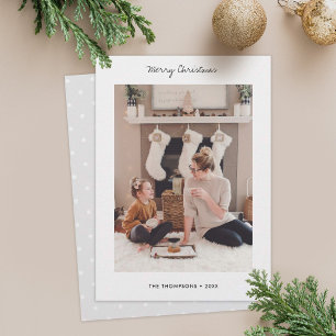 Minimalist Holiday Photo Card