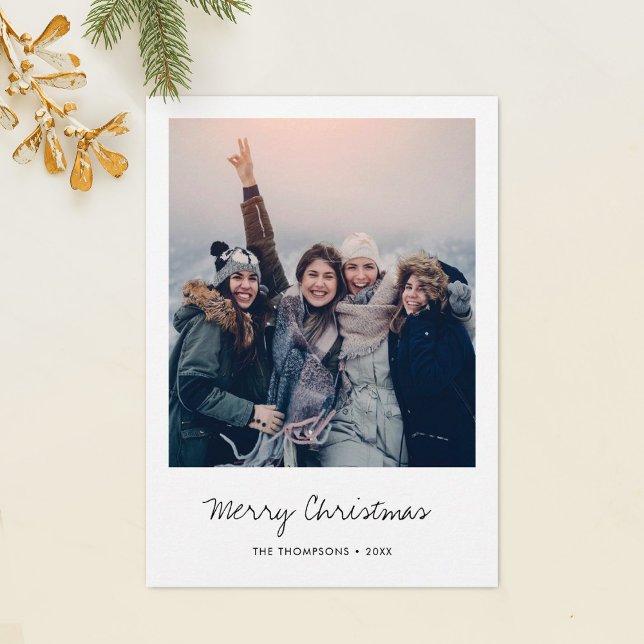 Minimalist Holiday Photo Card (Creator Uploaded)