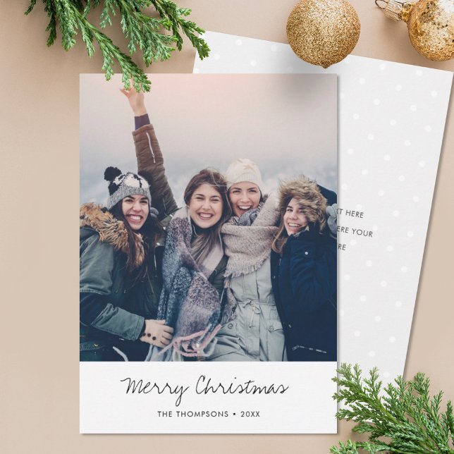 Minimalist Holiday Photo Card (Creator Uploaded)