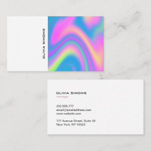 Minimalist holographic Business Cards