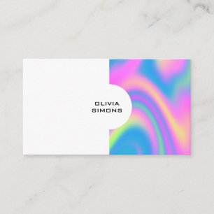 Minimalist holographic Business Cards