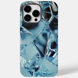 Minimalist Holographic iPhone 14 Pro Max Case Blue