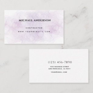 Minimalist Home Building Construction Luxe Busines Business Card
