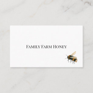 Minimalist Honeybee Business Card