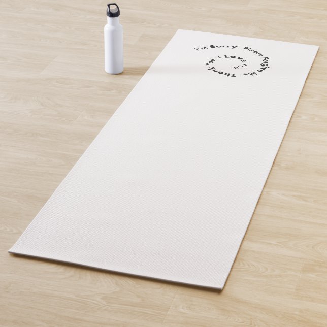 Minimalist hooponopono yoga mat (In Situ)
