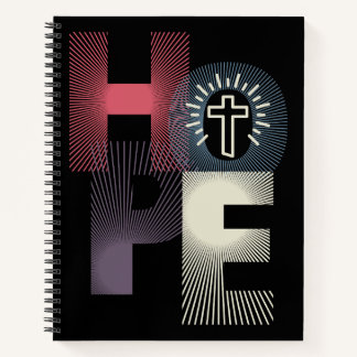 Minimalist Hope with Cross Notebook