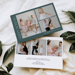 Minimalist Horizontal Christmas Photo Holiday Card