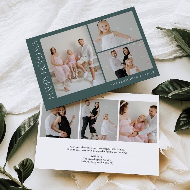 Minimalist Horizontal Christmas Photo Holiday Card (Creator Uploaded)