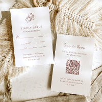 Minimalist Horseshoe Wedding | Meal Choice QR Code