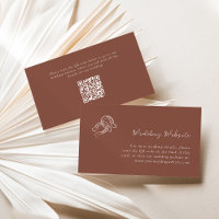 Minimalist Horseshoe | Wedding Website QR Code