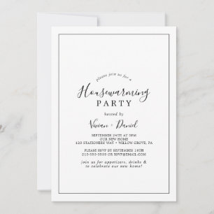 Minimalist Housewarming Party Invitation
