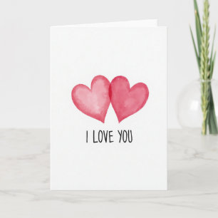 Minimalist I Love You Card