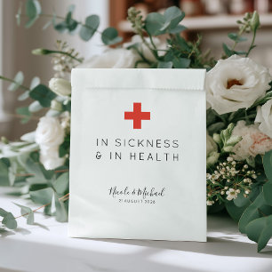Minimalist In Sickness & In Health Hangover Favour Bag