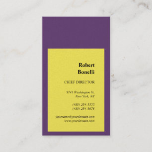 Minimalist Indigo Yellow Modern Premium Pearl Business Card