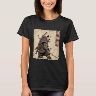 Minimalist Ink Art Panda Japanu2013Samurai Panda W T-Shirt