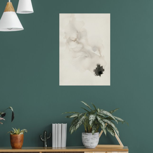 Minimalist Ink Mark Abstract Poster | Japanese Sum (Living Room 1)