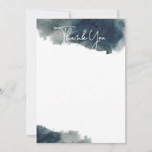 Minimalist Ink Wash Thank You Card