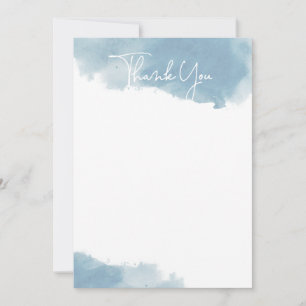 Minimalist Ink Wash Thank You Card