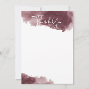 Minimalist Ink Wash Thank You Card