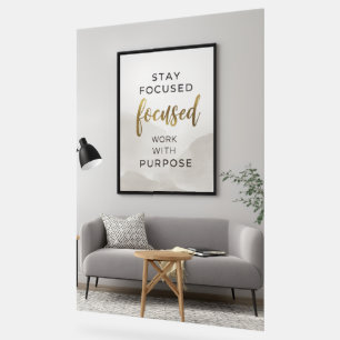 Minimalist Inspirational Poster   Modern Neutral O