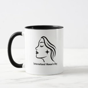 Minimalist International Women's Day Mug