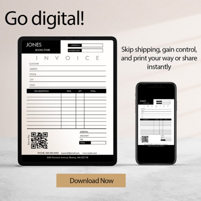 Minimalist Invoice Sales Receipt Small Business  Card (Minimalist Invoice Sales Receipt Small Business Card)