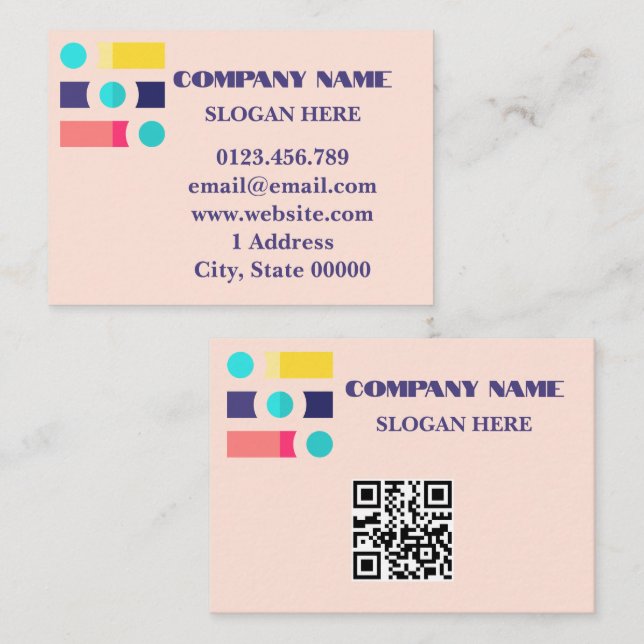 Minimalist IT Consultant Software Developer Square Business Card (Front/Back)