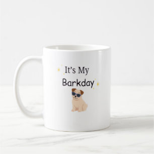 Minimalist It’s My Barkday Dog Mug