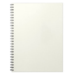 Minimalist ivory plain solid colour elegant chic notebook