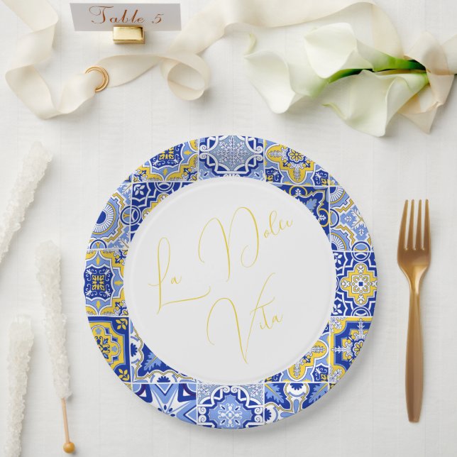 Minimalist Ivory Wedding  Paper Plate (Wedding)