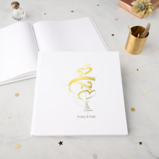 Minimalist Japandi Wedding Invitation MAHABAH love Guest Book