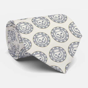 Minimalist Japanese Geometric Patterns Tie