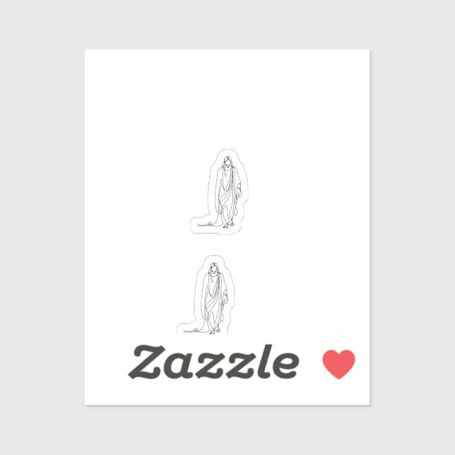 Minimalist Jesus Drawing | One Line Art (Sheet)