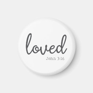 Minimalist John 3:16 love Magnet