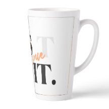 Minimalist Just Do It Silence Quote Tall Coffee Mu