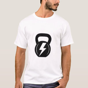 Minimalist Kettlebell Lightning Bolt Tee