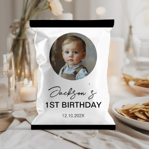 Minimalist Kids Birthday Chip Bag Wrapper