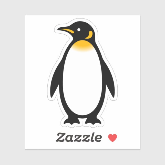 Minimalist King Penguin Illustration (Sheet)